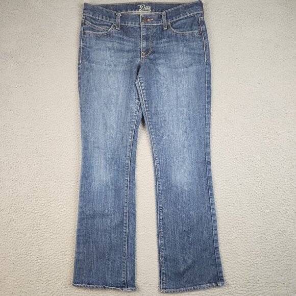 Womens Size 8 Regular Diva Old Navy Jeans Blue Bootcut Classic Mid Rise Stretch - Picture 1 of 12